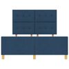 vidaXL Bedframe met hoofdeinde Blauw 140 x 200 cm Stof