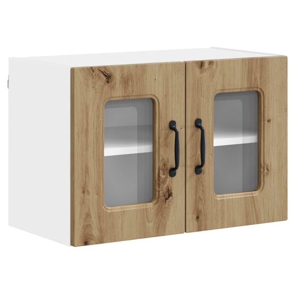 vidaXL Keukenkast Kalmar Artisan Eiken 60 x 31 x 40 cm Bewerkt hout