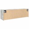 vidaXL Badkamerwandkast 100x25x30 cm bewerkt hout betongrijs