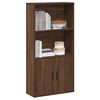 vidaXL Boekenkast 60x24x120 cm bewerkt hout bruin eikenkleurig