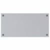vidaXL Magneetbord voor aan de wand 100x50 cm gehard glas wit
