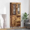 vidaXL Hoge kast met lade 2 pcs Oud Hout Bewerkt hout