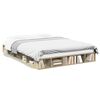 vidaXL Bedframe bewerkt hout sonoma eikenkleurig 150x200 cm
