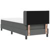 vidaXL Boxspringbed met matras Donkergrijs 200 x 80 cm Polyester