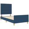 vidaXL Bedframe met hoofdeinde Blauw 80 x 200 cm Stof
