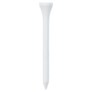 vidaXL 1000 st Golftees 83 mm bamboe wit