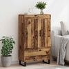 vidaXL Highboard met lade Oud Hout 69,5 x 31 x 115 cm Bewerkt hout