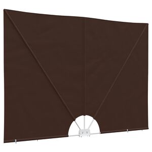 vidaXL Balkon Privacy Scherm 200 x 400 cm Polyester Rechthoekig Bruin