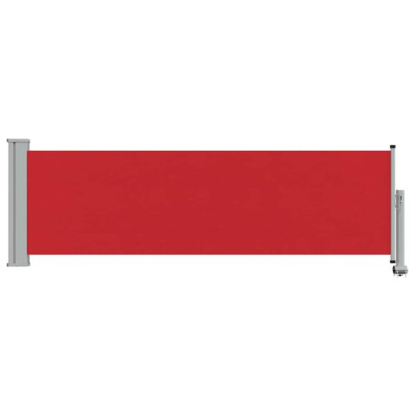 vidaXL Tuinscherm uittrekbaar 80x300 cm rood