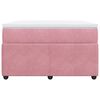vidaXL Boxspring met matras fluweel roze 120x190 cm