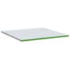vidaXL matrastopper Wit en Groen 180 x 200 cm Jacquard Stof