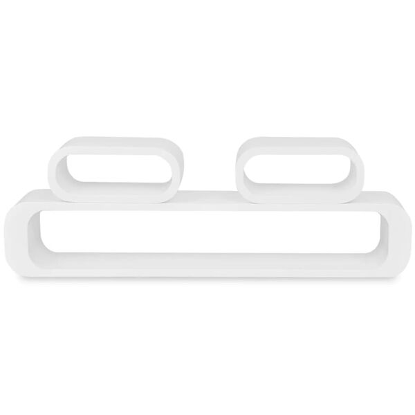 Wandplanken kubus MDF zwevend opbergruimte boeken/dvd