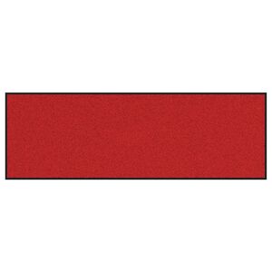 vidaXL Deurmat Rood en Zwart 60 x 180 cm 100% Polyamide