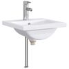vidaXL Badkamer Waskom Chroom 42 x 40 x 16,5 cm Metaal