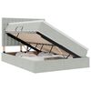 vidaXL LED Opslagbed met Matras Lichtgrijs 140 x 200 cm Fluweel