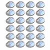 vidaXL Solarwandlampen LED 24 st rond zilverkleurig