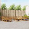 vidaXL Buiten bankenset 10 pcs Naturel Massief Acaciahout