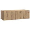 vidaXL Wandbeugel TV-kast Artisanaal eiken 98 x 41 x 30 cm