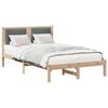 vidaXL Bedframe Donkergrijs 120 x 200 cm Massief grenenhout