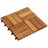vidaXL Terras Tegel 10 pcs Bruin 30 x 30 cm Acacia Hardhout