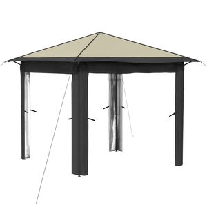vidaXL Gazebo zonder Zijwand 2,6 x 2,6 m Cr&egrave;me en Antraciet