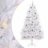vidaXL Kunstkerstboom 240 cm PVC en staal Wit
