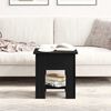 vidaXL Salontafel Zwart Eiken 40 x 40 x 42 cm Bewerkt hout