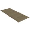 vidaXL Stoelkussens 6 st hoge rug 120x50x4 cm stof gemêleerd taupe