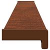 vidaXL Raamsokkel Bruin Hout 120 x 10 x 4,5 cm PVC