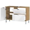 Germania Wastafelonderkast GW-Mauresa 34x80x56 cm eikenkleurig en wit