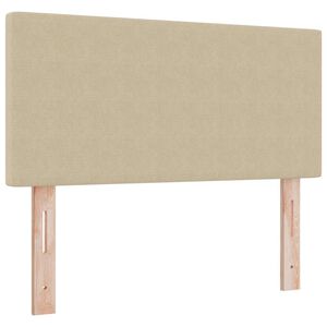vidaXL Hoofdbord Lichtgroen Grijs 80 cm Katoen Stof
