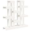 vidaXL Plantenstandaard wit 104,5x25x109,5 cm massief grenenhout