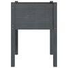 vidaXL Plantenbakken 2 st 50x50x70 cm massief grenenhout grijs