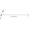 vidaXL Tafelblad rechthoekig 80x40x2,5 cm massief grenenhout wit