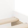 vidaXL Bedframe met lades wit 75x190 cm Small Single