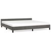 vidaXL Bedframe zonder matras 200x200 cm fluweel donkergrijs