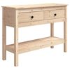 vidaXL Wandtafel 100x35x75 cm massief grenenhout