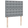 vidaXL Boxspring met matras stof lichtgrijs 120x190 cm