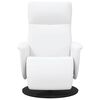vidaXL Massage Recliner Stoel Wit 71 x 90 x 105 cm Nep Leer