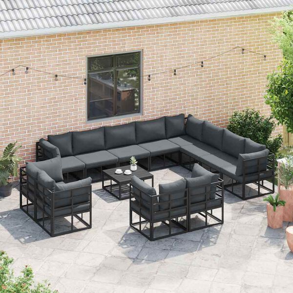 vidaXL Tuin Sofa Set met kussen 12 pcs