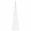 vidaXL Kerstverlichtingskegel met 30 warmwitte LED's 60 cm acryl