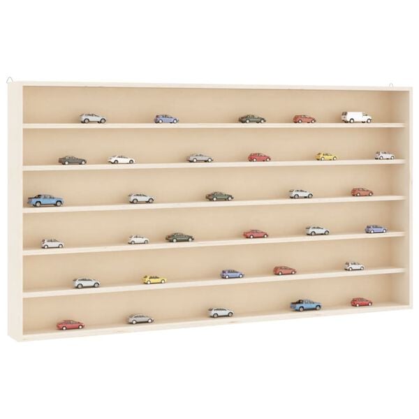 vidaXL Houten verzamelvitrine met 6 planken 100x8,5x55 cm