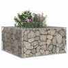 vidaXL Gabion Verhoogd Bed Zilver 80 x 80 x 40 cm Gegalvaniseerd staal