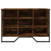 vidaXL Schoenenkast 90x38x61,5 cm bewerkt hout gerookt eikenkleurig