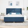 vidaXL Boxspring bed met matras Blauw 180 x 200 cm Stof