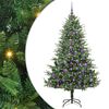 vidaXL Artificial Pre-lit Kerstboom met Ballenset Groen 180 cm
