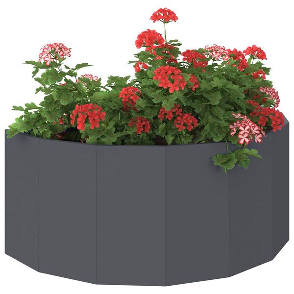 vidaXL Plantenbak Antraciet 90 x 45 x 35 cm Staal