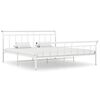 vidaXL Bedframe metaal wit 180x200 cm