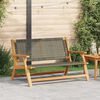 vidaXL Tuinmeubelen Grijs 122 x 78 x 73cm Massief acaciahout