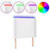 vidaXL Hoofdbord LED 103x16x118/128 cm kunstleer wit